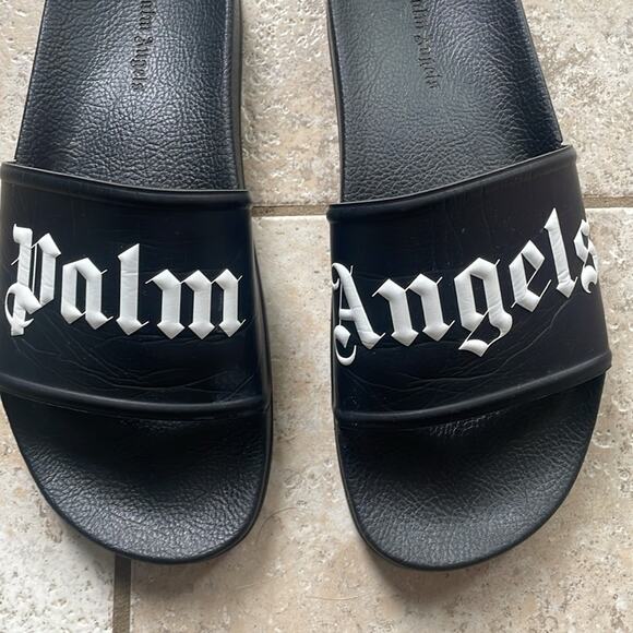 PALM ANGELS SLIDERS Sandals Black - Picture 3 of 16